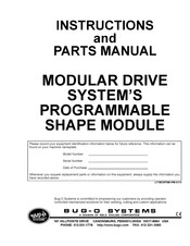 Bug-O Systems MDS Series Instructions And Parts Manual