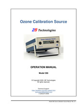 2B Technologies 306 Operation Manual