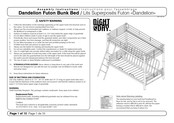 Night & Day Furniture Dandelion Futon Bunk Bed Assembly Instructions Manual