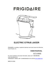Frigidaire ECTJ1600S User Manual