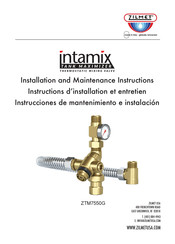 Zilmet ZTM7550G Installation And Maintenance Instructions Manual