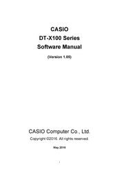Casio DT-X100-20E Software Manual