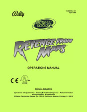 Bally Revenge from mars Pinbal 2000 Operation Manual