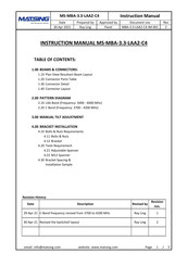 Matsing MS-MBA-3.3-LAA2-C4 Instruction Manual