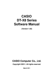 Casio DT-X8-20C-CN Software Manual