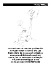 BH FITNESS YH202 Instructions For Assembly And Use
