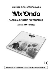 Mx Onda MX-PB2362 Instruction Manual