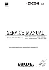 Aiwa NSX-SZ809 Service Manual