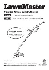 LawnMaster GT1415 Operator's Manual