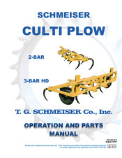 Schmeiser CULTI PLOW 3-BAR HD Operation And Parts Manual