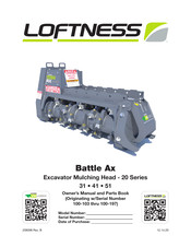 LOFTNESS Battle Ax 20 Series Owner's Manual And Parts Book
