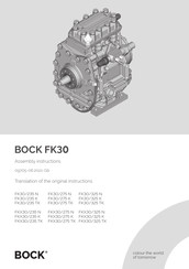 BOCK FKX30/275 TK Assembly Instructions Manual