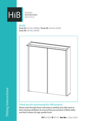 Hib Dusk 50 Fitting Instructions Manual