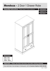 Argos Mendoza 330/9430 Assembly Instructions Manual