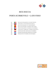 Marco Mammoliti BOX DOCCIA Installation, Use And Maintenance Manual