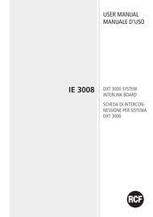RCF IE 3008 User Manual