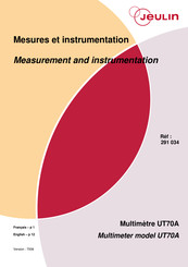 Jeulin UT70A Measurements And Instrumentation