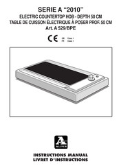 Alpes Inox 2010 A Series Instruction Manual