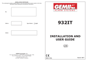 Gemini 932IT Installation And User Manual