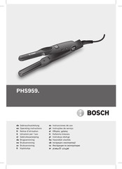 Bosch PHS959 Operating Instructions Manual