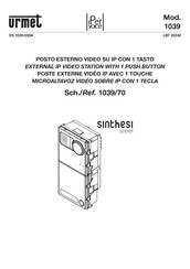 urmet domus Sinthesi Steel Instruction Manual