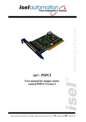 isel automation PSPCI User Manual