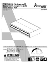 Ameriwood HOME Twin Mates Bed 5321340EBL Manual