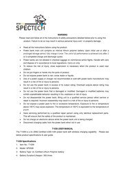 Spector T1039 User Manual