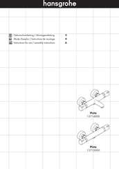 Hans Grohe Picta 13714000 Instructions For Use Manual
