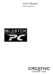 Creative Blaster PC M001 User Manual