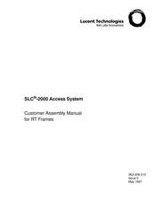 Lucent Technologies SLC-2000 Access System Central Office Terminal Assembly Manual