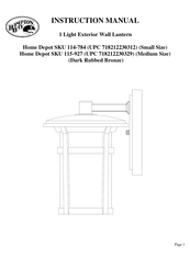 HAMPTON BAY 718212230312 Instruction Manual