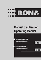 Rona GLE150U Operating Manual