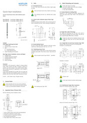 Kistler 6182CAN Series Quick Start Installation
