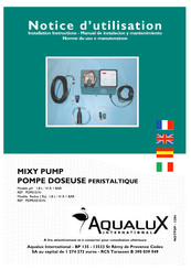 AQUALUX MIXY RX 1.8-01 Installation Instructions Manual