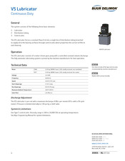 Bijur Delimon V5 Quick Start Manual