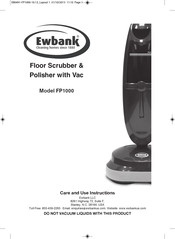 Ewbank FP1000 Care And Use Instructions Manual