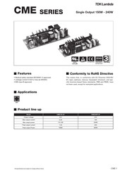 TDK-Lambda CME240P-24 Instruction Manual