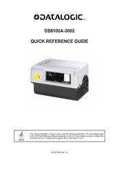 Datalogic DS8100A-3002 Quick Reference Manual