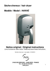 JVD HAWAI Original Instructions Manual