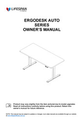 LifeSpan ERGODESK AUTO Series Owner's Manual