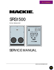 Mackie SRS1500 Service Manual