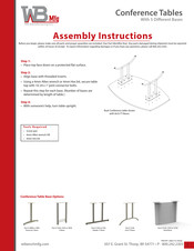 Wb Manufacturing Boat Conference Table Assembly Instructions