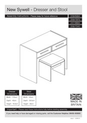 Argos New Sywell 258/7040 Assembly Instructions Manual