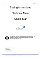 schanz Studio Star Setting Instructions Manual