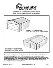 VersaTube FBM3242410616 Universal Assembly Instructions