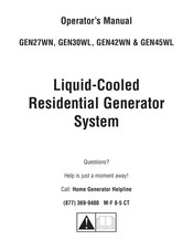 Generac Power Systems GEN42WN Operator's Manual