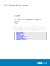 Dell EU2SPE Disassembly Instructions Manual