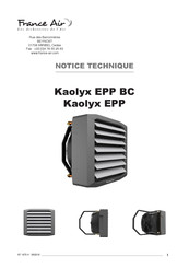 France Air KAOLYX EPP BC 20 Manual