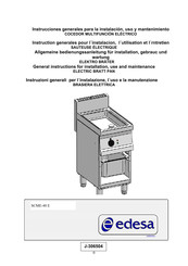 Edesa SCME-40 E General Instruction For Installation Use And Maintenance